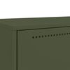 vidaXL Skříň highboard olivově zelená 68 x 39 x 111,5 cm ocel