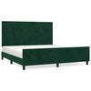 vidaXL R&aacute;m postele bez matrace tmavě zelen&aacute; 160 x 200 cm samet