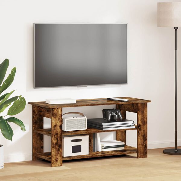 vidaXL Stojan na TV Kouřov&yacute; dub 100 x 40 x 50 cm