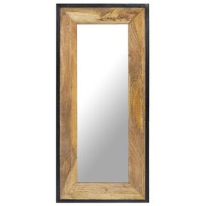 vidaXL Zrcadlo 110 x 50 cm masivn&iacute; mangovn&iacute;kov&eacute; dřevo