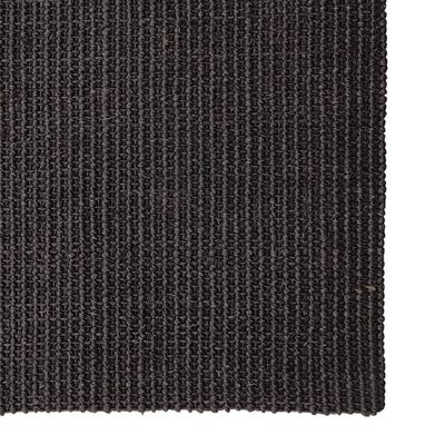 vidaXL Koberec přírodní sisal 66 x 100 cm černý