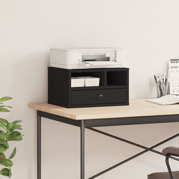 vidaXL Stojan na tisk&aacute;rnu čern&yacute; 40 x 32 x 22,5 cm kompozitn&iacute; dřevo