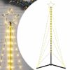 vidaXL LED v&aacute;nočn&iacute; stromek 363 teple b&iacute;l&yacute;ch LED diod 182 cm