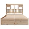 vidaXL Postel s knihovnou bez matrace 135 x 190 cm masivn&iacute; borovice