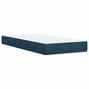 vidaXL Box spring postel s matrac&iacute; tmavě modr&aacute; 90x200 cm samet