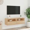 vidaXL N&aacute;stěnn&aacute; TV skř&iacute;ňka dub sonoma 100x30x30 cm kompozitn&iacute; dřevo