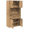vidaXL Highboard dub artisan 80 x 33 x 150 cm Kompozitn&iacute; dřevo