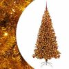 vidaXL V&aacute;nočn&iacute; stromeček s 300 LED diodami s stojanem Zlat&aacute; 180 cm PET