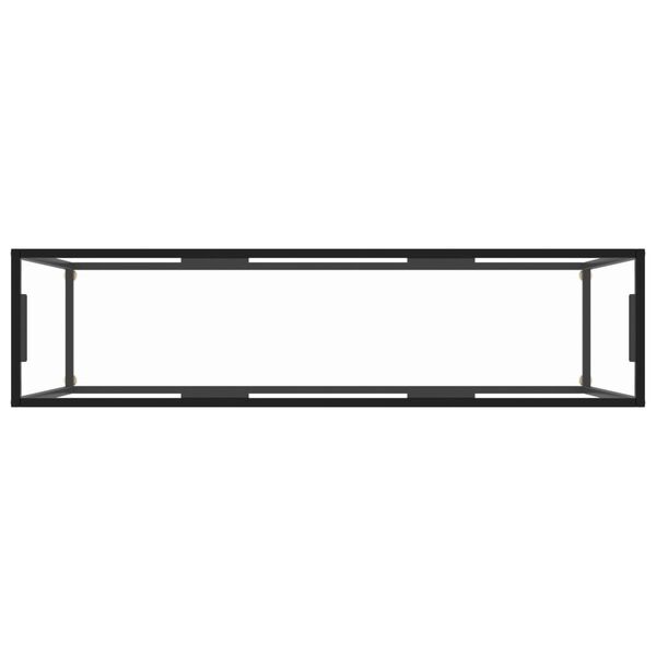 vidaXL Konzolov&yacute; stolek průhledn&yacute; 140 x 35 x 75 cm tvrzen&eacute; sklo