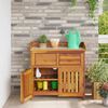 vidaXL Zahradní skříň Přírodní 78 x 36,5 x 78cm Masivní akátové dřevo