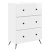vidaXL Skř&iacute;ň se z&aacute;suvkami B&iacute;l&aacute; s vysok&yacute;m leskem 66 x 34,5 x 90 cm