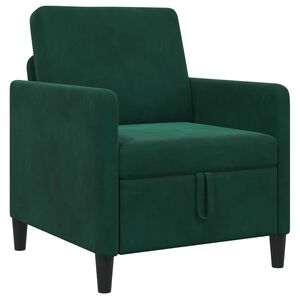 vidaXL Sofa s &uacute;ložn&yacute;m prostorem Tmavě zelen&aacute; 72 x 78 x 87 cm Polyester