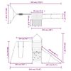 vidaXL Dětsk&eacute; hři&scaron;tě na zahradu masivn&iacute; borov&eacute; dřevo
