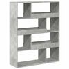 vidaXL Knihovna betonově &scaron;ed&aacute; 100 x 33 x 125,5 cm kompozitn&iacute; dřevo