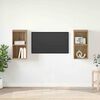 vidaXL Sestava TV skř&iacute;něk 2 pcs Artisanov&yacute; dub 37 x 37 x 72 cm
