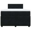 vidaXL Box spring postel s matrac&iacute; čern&aacute; 120 x 200 cm samet
