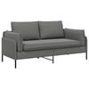vidaXL Sofa pro dvě osoby Pro 2 osobu Tmavě &scaron;ed&aacute; 188 x 81 x 89 cm