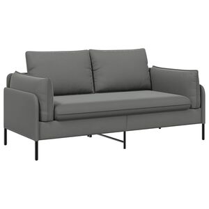 vidaXL Sofa pro dvě osoby Pro 2 osobu Tmavě &scaron;ed&aacute; 188 x 81 x 89 cm