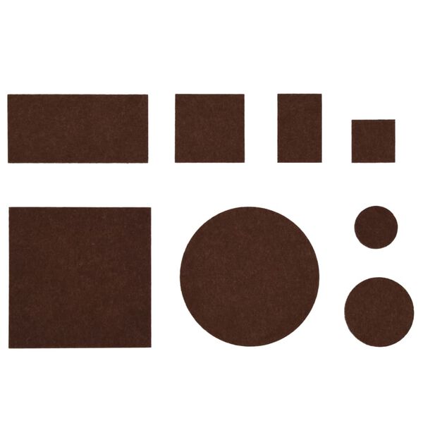 vidaXL Plstěné chrániče podlahy 72 ks