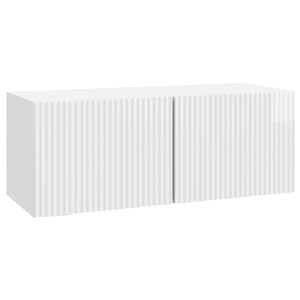 vidaXL N&aacute;stěnn&aacute; TV skř&iacute;ň 78,5 x 31 x 30 cm B&iacute;l&aacute; s vysok&yacute;m leskem