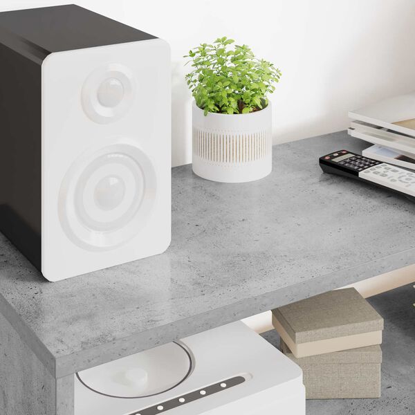 vidaXL Televizn&iacute; skř&iacute;ň Betonově &scaron;ed&aacute; 100 x 30 x 40 cm kompozitn&iacute; dřevo