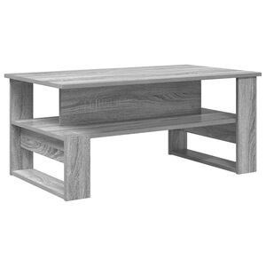 vidaXL Konferenčn&iacute; stolek &Scaron;ed&aacute; Sonoma 90 x 50 x 40 cm Kompozitn&iacute; dřevo