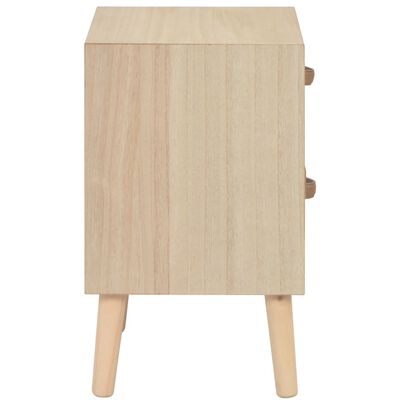 vidaXL Noční stolek se 2 zásuvkami 40 x 30 x 49,5 cm masivní borovice