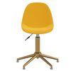vidaXL Otočn&eacute; j&iacute;deln&iacute; židle 2 ks hořčicově žlut&eacute; samet