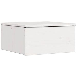 vidaXL Nočn&iacute; stolek B&iacute;l&aacute; 37 x 35 x 18,5 cm Masivn&iacute; borovicov&eacute; dřevo