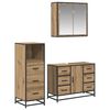 vidaXL Sada koupelnov&eacute;ho n&aacute;bytku 3 pcs Artisanov&yacute; dub kompozitn&iacute; dřevo