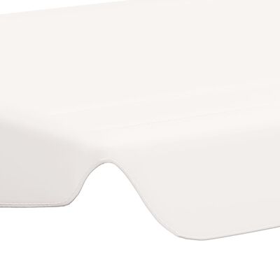 vidaXL Náhradní stříška na zahradní houpačku bílá 150/130 x 105/70 cm