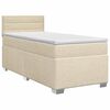 vidaXL Postel boxspring s matrac&iacute; s čelo Kr&eacute;mov&aacute; 100 x 200 cm Textil