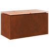 vidaXL Zahradn&iacute; lavice 2 -Seater 80 x 40 x 43 cm Rezav&aacute; Obd&eacute;ln&iacute;kov&yacute;