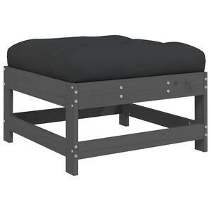 vidaXL Zahradn&iacute; podnožka s podu&scaron;kou &scaron;ed&aacute; masivn&iacute; borov&eacute; dřevo