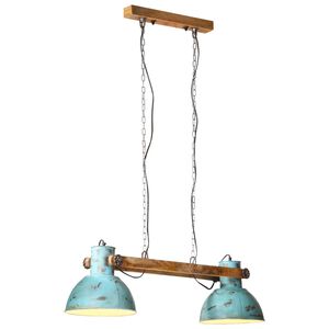 vidaXL Z&aacute;věsn&eacute; sv&iacute;tidlo 25 W modr&aacute; patina 85 x 28 x 109 cm E27