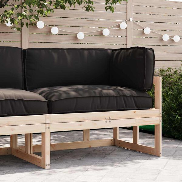 vidaXL Sada pol&scaron;t&aacute;řů na paletu 3 pcs Čern&aacute; Oxford l&aacute;tka