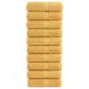 vidaXL Pr&eacute;miov&eacute; myc&iacute; utěrky SOLUND 10 ks zlat&eacute; 30x30 cm 600 g/m&sup2;
