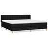 vidaXL Box spring postel s matrac&iacute; čern&aacute; 200x200 cm textil