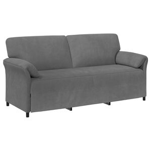 vidaXL 3-m&iacute;stn&eacute; sofa Tmavě &scaron;ed&aacute; 198 x 83 x 95 cm Samet