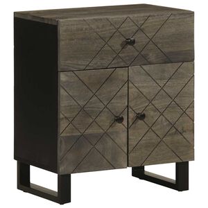 vidaXL Nočn&iacute; stolek čern&yacute; 50 x 33 x 60 cm masivn&iacute; mangovn&iacute;kov&eacute; dřevo