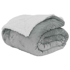 vidaXL Přehoz &Scaron;ed&aacute; 220 x 240 cm 2.67 kg Fleece