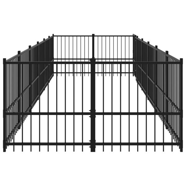 vidaXL Venkovn&iacute; ps&iacute; kotec ocel 11,26 m&sup2;