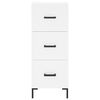 vidaXL Skř&iacute;ň highboard b&iacute;l&aacute; 34,5 x 34 x 180 cm kompozitn&iacute; dřevo