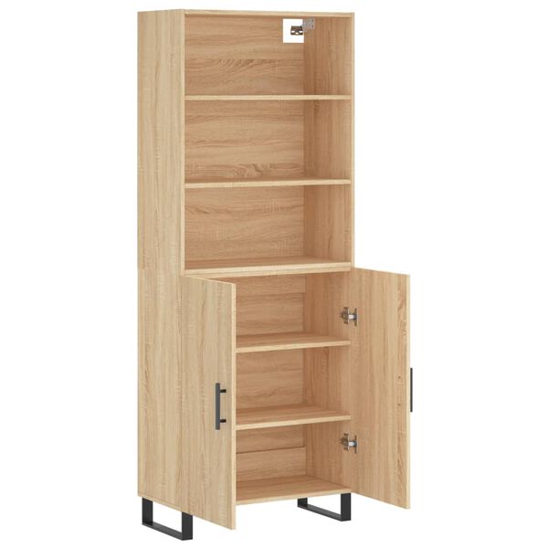 vidaXL Skříň highboard dub sonoma 69,5 x 34 x 180 cm kompozitní dřevo