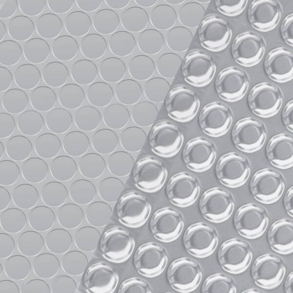 vidaXL Krycí plachta na bazén stříbrná 450 x 220 cm PE