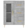vidaXL Skř&iacute;ň highboard betonově &scaron;ed&aacute; 69,5x34x180 cm kompozitn&iacute; dřevo