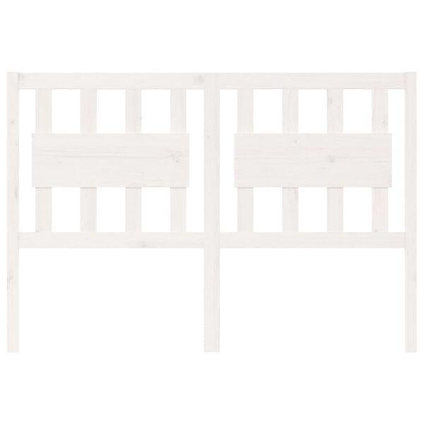 vidaXL Čelo postele b&iacute;l&eacute; 145,5 x 4 x 100 cm masivn&iacute; borovice