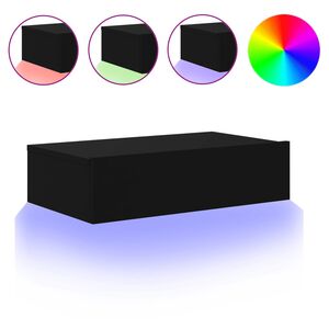 vidaXL TV skř&iacute;ňka s LED osvětlen&iacute;m čern&aacute; 60 x 35 x 15,5 cm