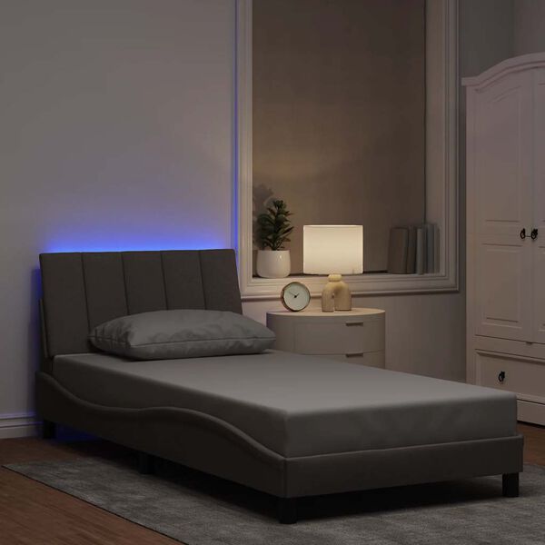 vidaXL R&aacute;m postele bez matrace Hanko taupe 100 x 200 cm textil