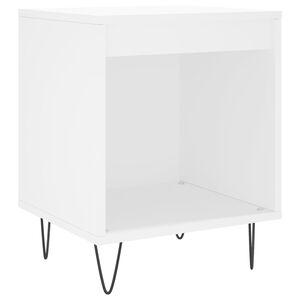 vidaXL Nočn&iacute; stolek b&iacute;l&aacute; 40x35x50 cm kompozitn&iacute; dřevo
